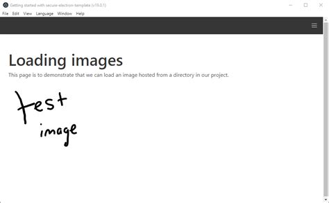 How to load images in Electron applications .